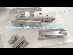 하수구 내부의 딱딱한 뿌리를 제거하기 위한 체인 도리깨 노즐