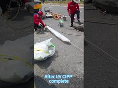 효율적인 UV CIPP 트렌치리스 하수관 재활