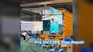 UV CIPP 트렌치리스 파이프 수리 시스템 DN200~DN1800