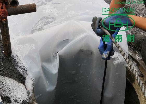 보호하도록 손상 영화로부터의 수리를 가르치는 반전 CIPP 라이너 파인곳 없는 기술